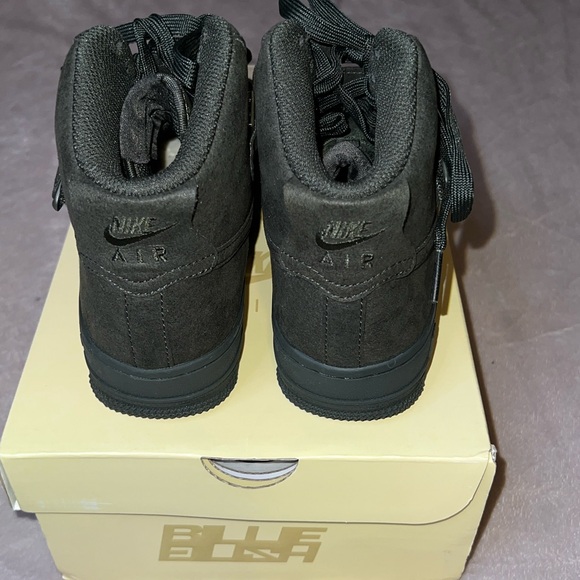 Nike Air Force 1 x Billie Eilish Dark Green & Black Hi-Top Wmns Size 5.5 New - Picture 6 of 14